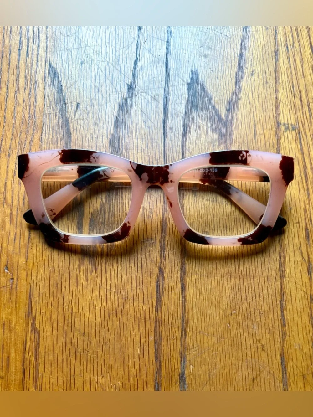 Square Tortoiseshell Oversized Reading Glasses 2.5